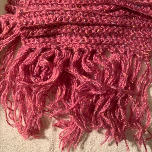 PINK WOOL SCARF - Picture 3 of 3